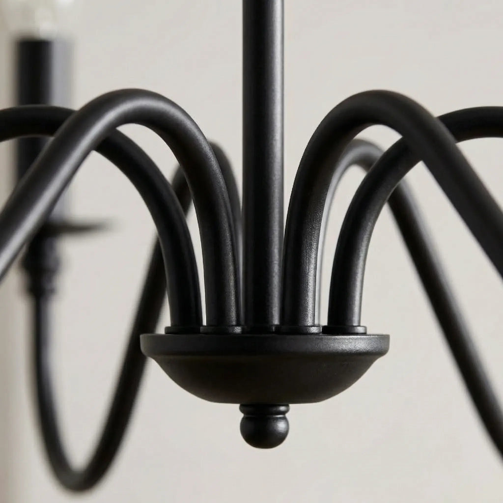 CANDALURA – Lustre Plafonnier Candelabre Multi-Branches au Design Élégant